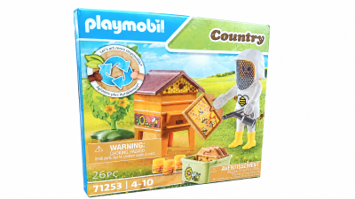 Caixa de brinquedo Playmobil Country apicultor com colmeia e acessórios