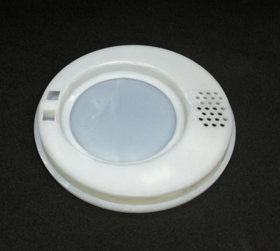 Detector de fumo branco circular