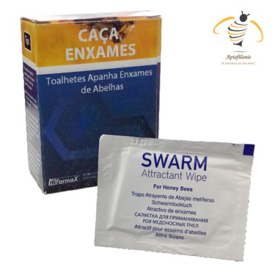 Embalagem e toalhete para apanhar enxames de abelhas