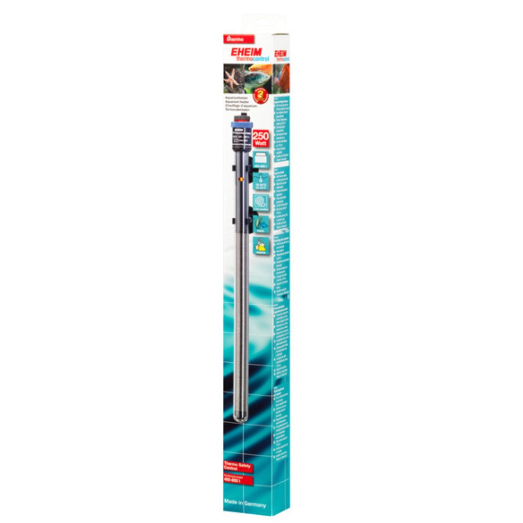 EHEIM Thermocontrol 250 - Aquecedor para aquários 400 - 600L Termostato aquário EHEIM 250 Watt na embalagem vertical