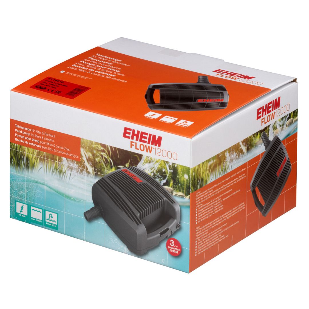 Eheim Flow 12000 - Bomba de água para lago Embalagem da bomba de lago EHEIM FLOW 12000