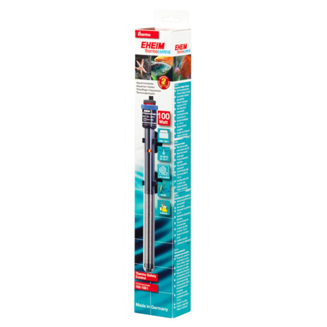 EHEIM Thermocontrol 100 - Aquecedor para aquários 100 - 150L Embalagem do aquecedor de aquário EHEIM thermocontrol 100 Watt