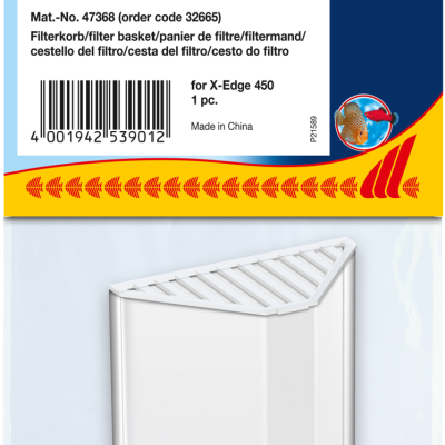 Embalagem de cesto filtro branco para X-Edge 450 da marca Sera