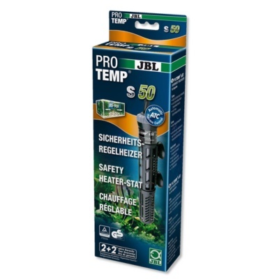 Caixa de aquecedor de aquário JBL Pro Temp S 50 azul e laranja
