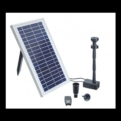 Conjunto painel solar e bomba de água com controle remoto
