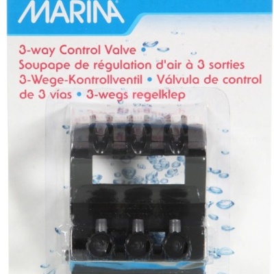 Válvula de controlo de 3 vias MARINA em embalagem azul e branca