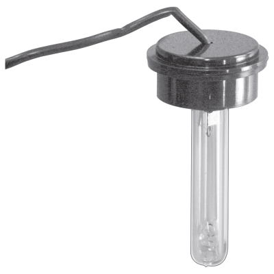 Sensor de umidade preto com tubo transparente e fio