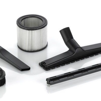 Conjunto de acessórios para aspirador de pó em plástico preto e filtro cylindrical branco e preto