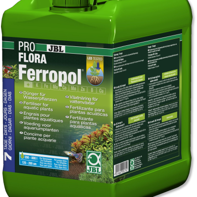 Recipiente verde de fertilizante para plantas aquáticas JBL Pro Flora Ferropol