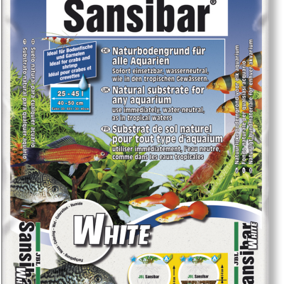 Saco de substrato natural branco para aquários JBL Sansibar White