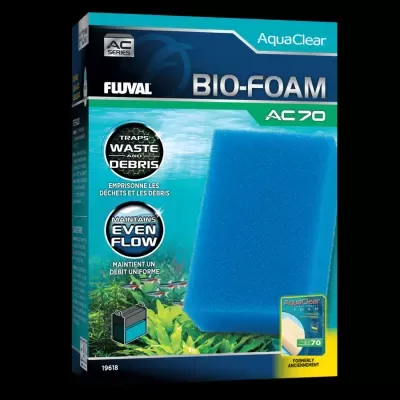 Embalagem de espuma azul para filtro de aquário Fluval AquaClear BIO-FOAM AC 70