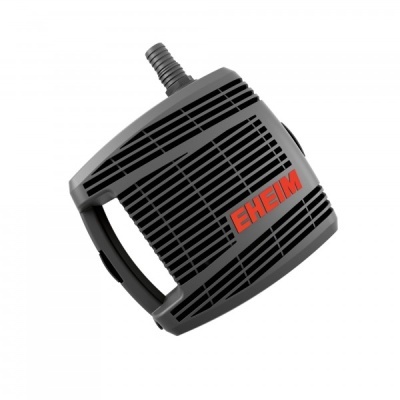 Bomba de aquário preta EHEIM com grelha e tubo de saída