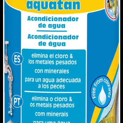 Frasco de Sera Aquatan acondicionador de água para peixes