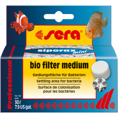 Embalagem filtro biológico Sera Siporax Mini Bio Filter Medium para aquários