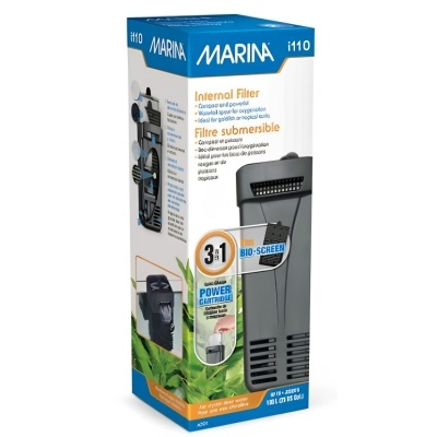 Embalagem de filtro interno submersível cinzento MARINA i110 para aquário
