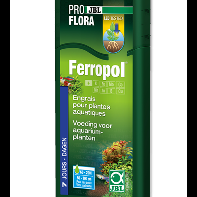 Embalagem verde de fertilizante para plantas aquáticas FerroPol da JBL