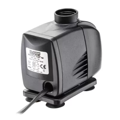 Bomba universal preta para água RGE Universal Pump 700 com etiqueta branca