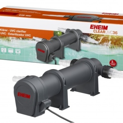 Filtro UVC EHEIM CLEAR UVC 36 cinza escuro com embalagem colorida