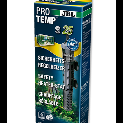 Embalagem de aquecedor ajustável JBL PRO TEMP S 25 para aquários