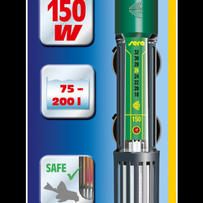 Embalagem de termostato aquecedor para aquário Sera 150W