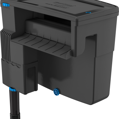 Contentor modular plástico cinzento com fecho azul e marca Starad Foam