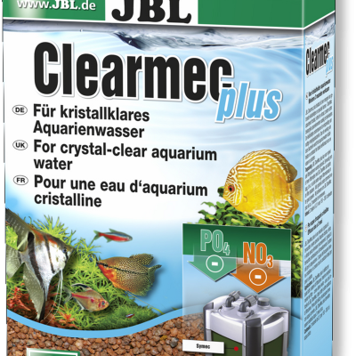 Embalagem do produto JBL Clearmec plus para limpeza de água em aquários