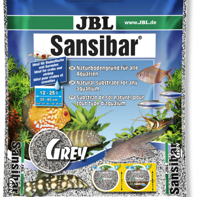 Embalagem de substrato cinza para aquários JBL Sansibar Grey 5 kg