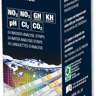 Caixa de tiras de análise de água JBL ProScan Recharge para água doce