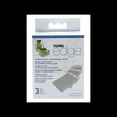Embalagem de saldeete Fluval Edge de carboneto para limpeza