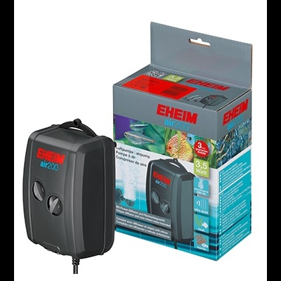 Compressores de ar EHEIM air 200 com embalagem ao fundo