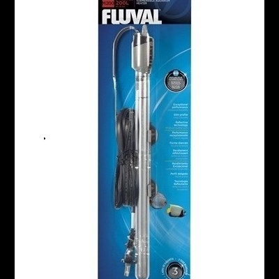 Aquecedor submersível Fluval para aquário, 200W, embalagem azul