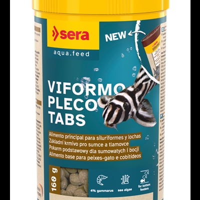Embalagem de pastilhas para peixes VIFORMO PLECO TABS da sera aqua.feed