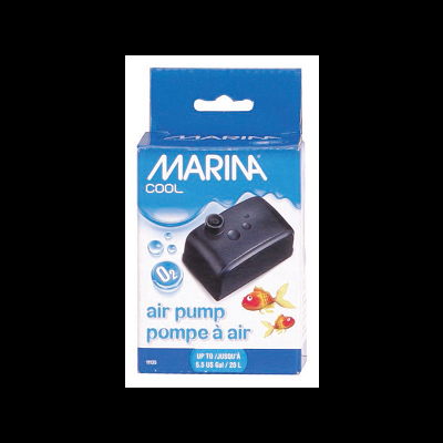 Embalagem azul de bomba de ar para aquário da marca MARINA COOL