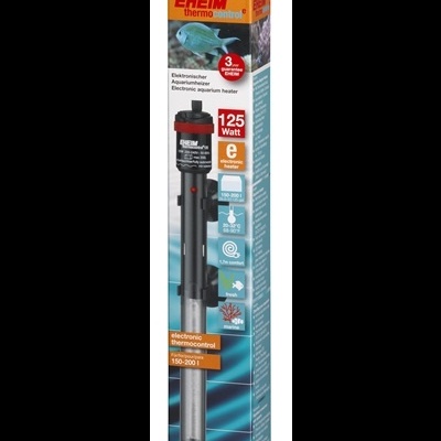 Termostato aquário EHEIM thermo control 125W em embalagem azul e laranja