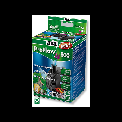 Embalagem da bomba universal JBL ProFlow u 800 para aquários com peixes coloridos