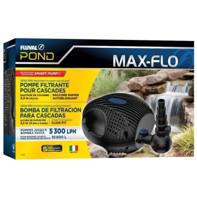 Embalagem de bomba filtrante Fluval Pond MAX-FLO para cascatas
