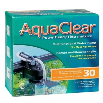 Caixa de bomba de água AquaClear Powerhead para aquários com texto multilíngue
