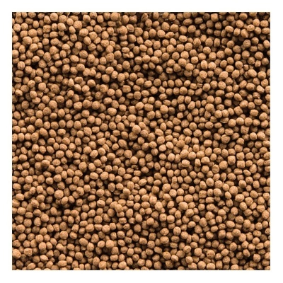 Pequenas bolas marrons uniformemente distribuídas