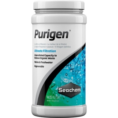 Frasco branco de Purigen Seachem para filtração