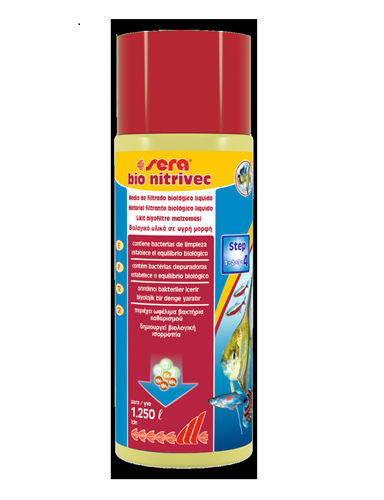 Frasco de condicionador biológico líquido para aquários com tampa vermelha