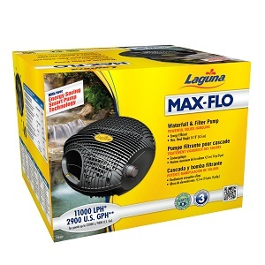 Bomba para cascata e filtro Laguna MAX-FLO em caixa amarela
