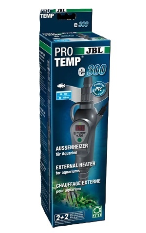 Embalagem azul de aquecedor externo para aquários JBL Pro Temp e 300