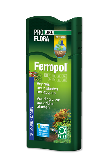 Embalagem verde de fertilizante para plantas aquáticas FerroPol da JBL