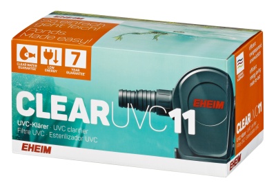 Embalagem de filtro esterilizador UVC CLEAR UVC 11 da EHEIM para aquários