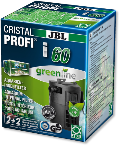 Embalagem do filtro interno para aquários JBL CristalProfi i60 Greenline para 40-80 litros