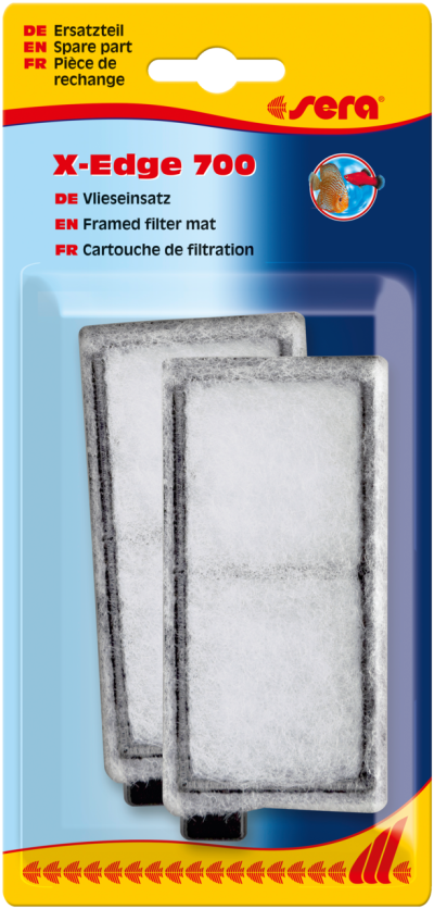 Embalagem de filtros X-Edge 700 para aquários da marca sera