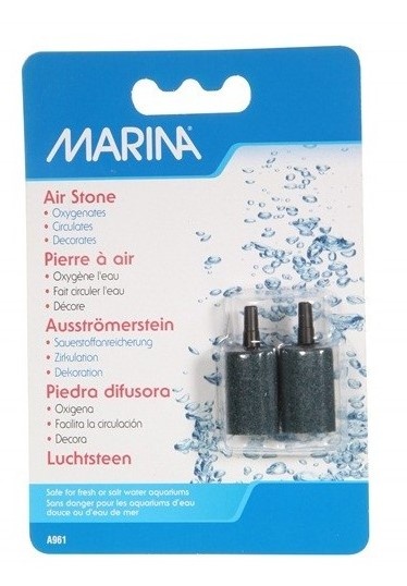 Pedras de ar pretas para aquários, embalagem MARINA