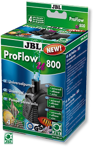 Embalagem da bomba universal JBL ProFlow u 800 para aquários com peixes coloridos
