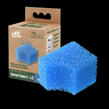 Pacote de filtro de espuma azul gruesa com embalagem de cartão da marca aquatlantis