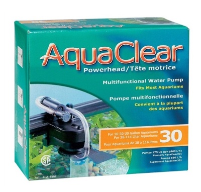 Caixa de bomba de água AquaClear Powerhead para aquários com texto multilíngue